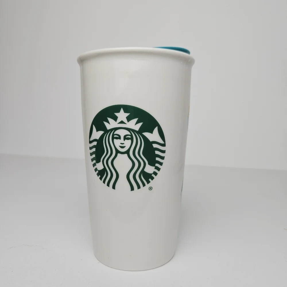 Starbucks Disneyland resort travel mug small world - Picture 3 of 5